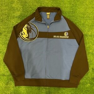 NBA Dallas Mavericks Zip Up Embroidered Track Athletic  Jacket Men's Size XL
